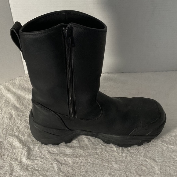 Wolverine Black steel toe Men's leather Boots - Picture 6 of 9